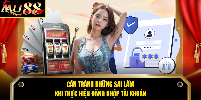 Cần tránh những sai lầm khi thực hiện đăng nhập tài khoản 